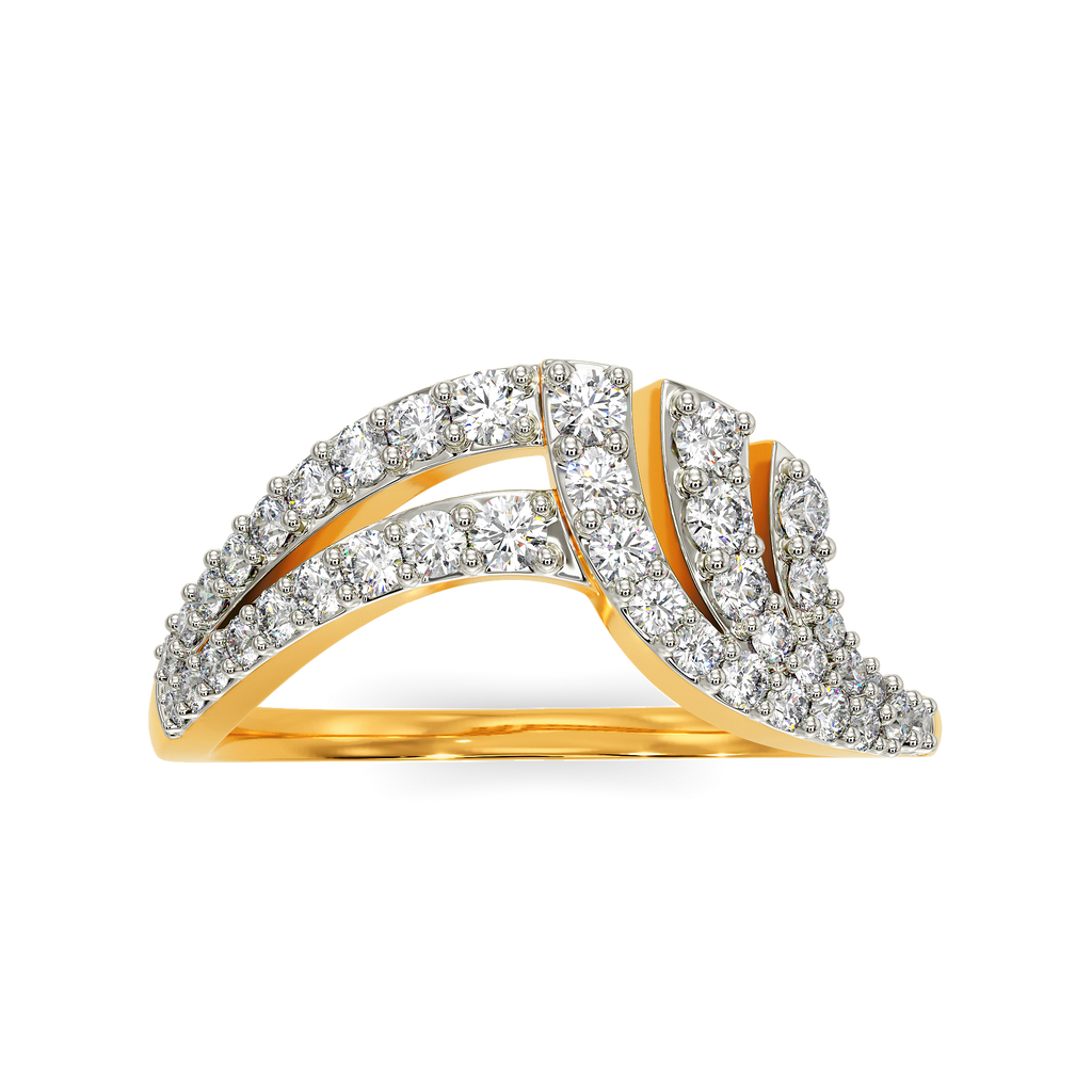 Drape Sparkle Diamond Rings image