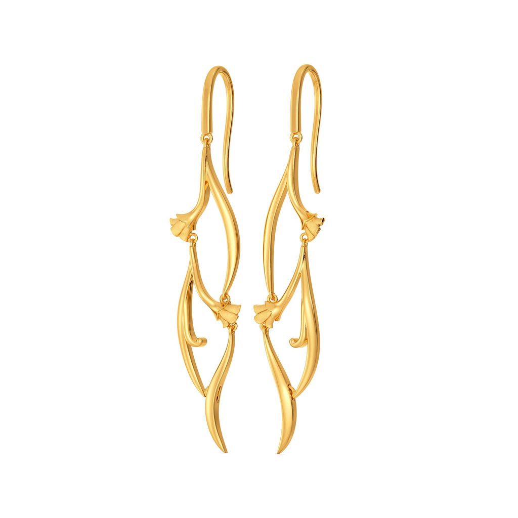 Dream of Vines Gold Earrings