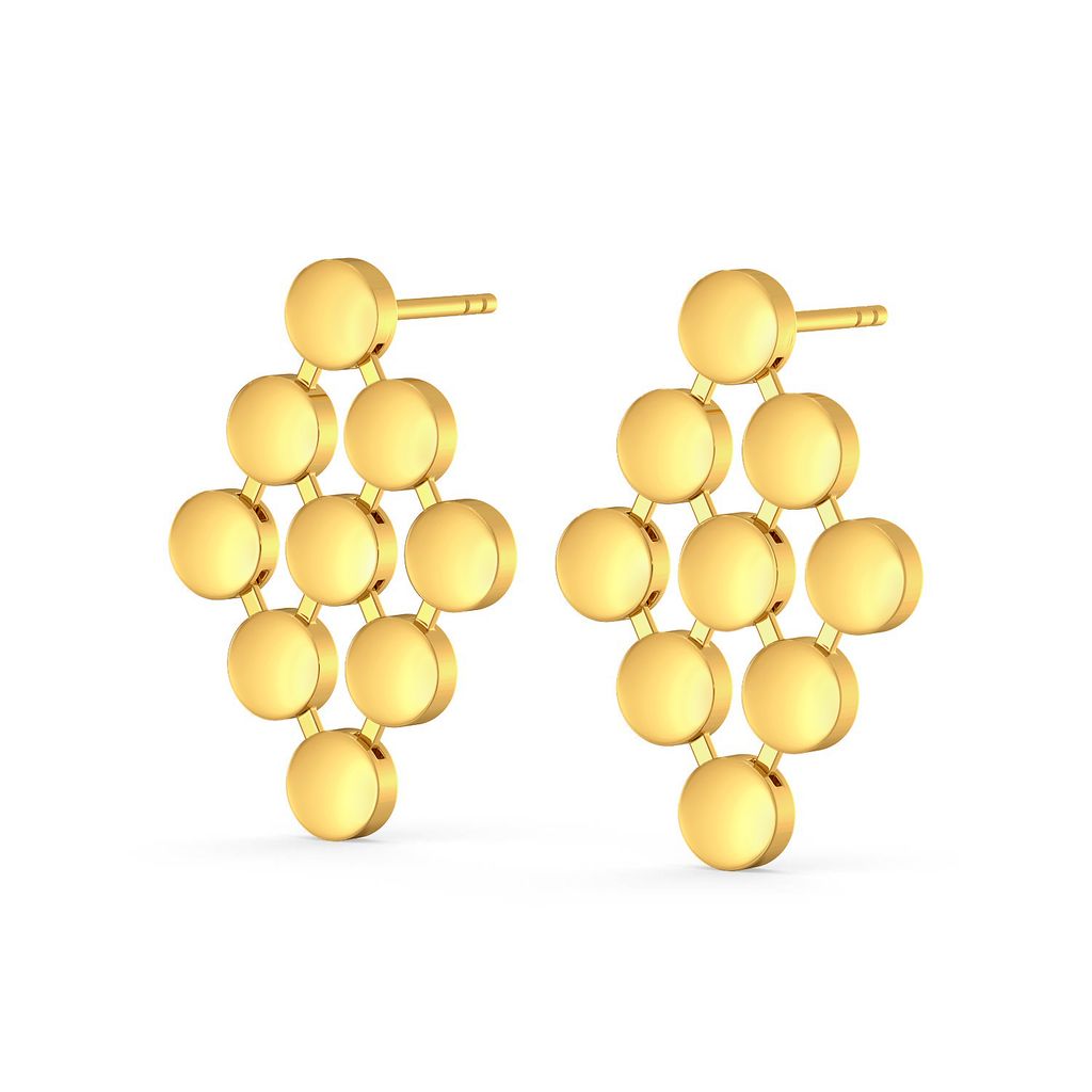 Shimmer N Glimmer Gold Earrings