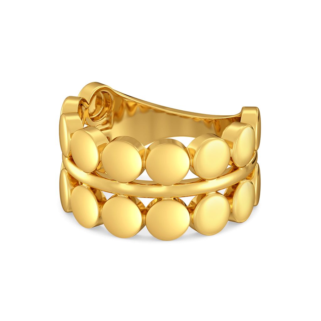 Sync in Sequin Gold Rings image