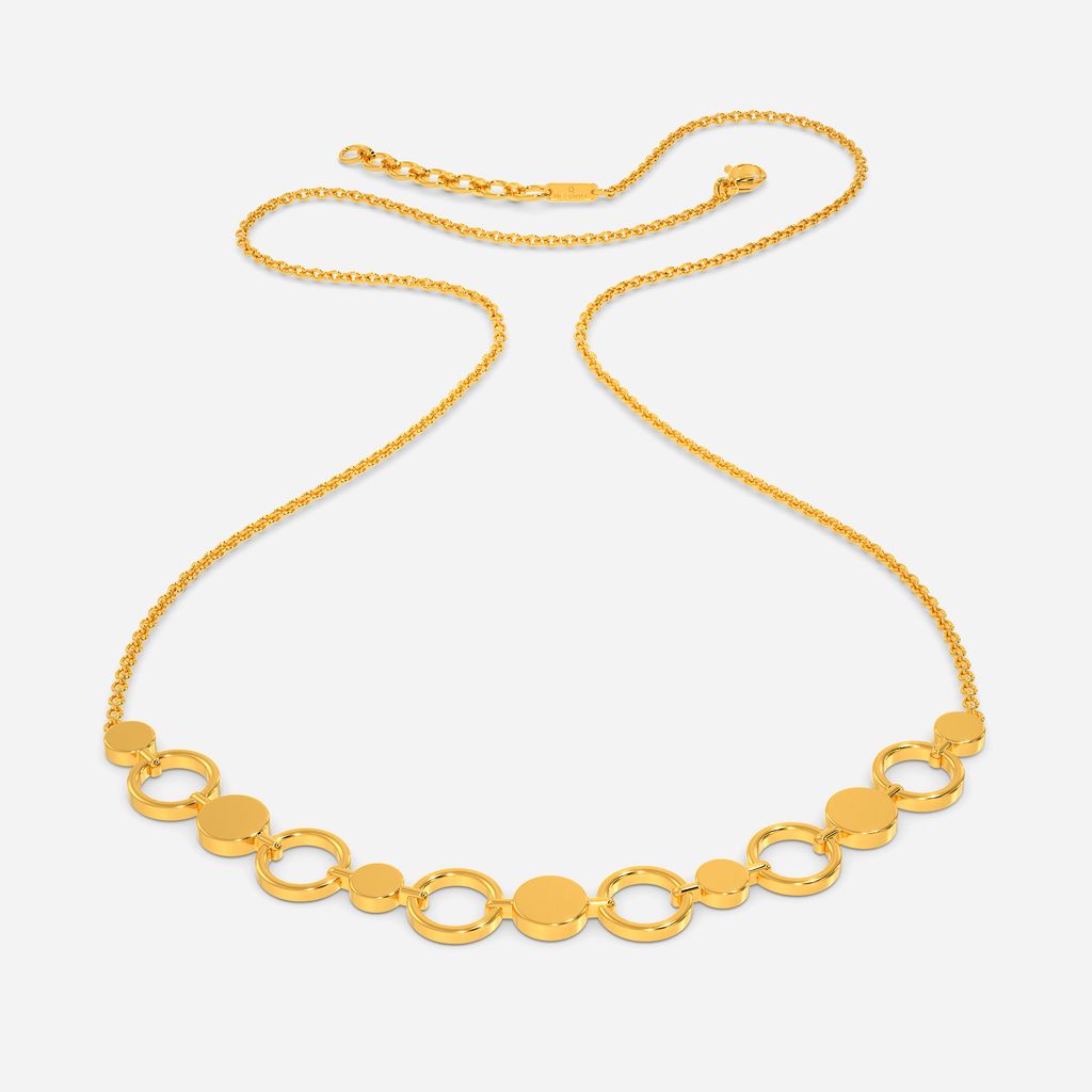 Sync in Sequin Gold Necklaces