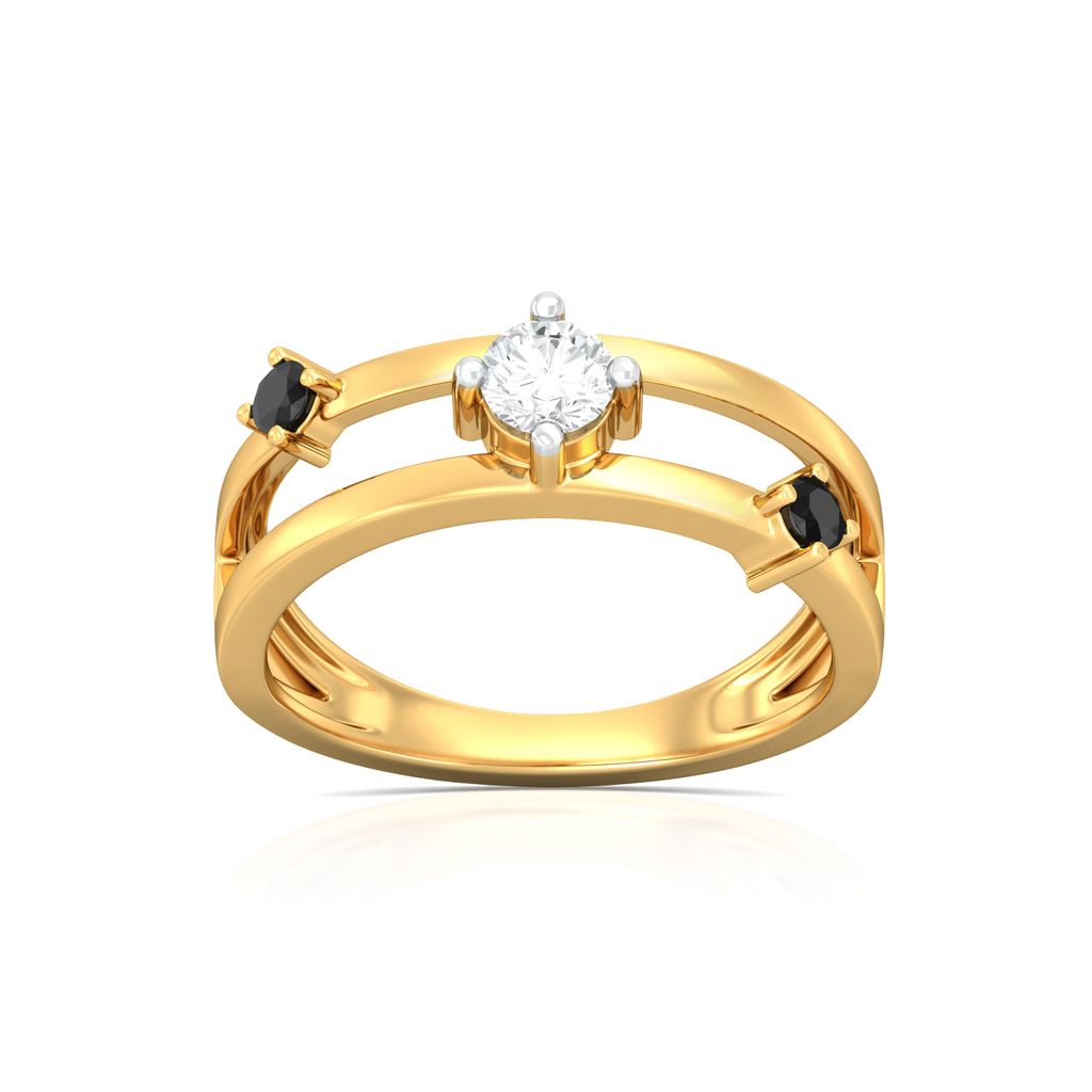 Duet of Dots Diamond Rings alternate view 3
