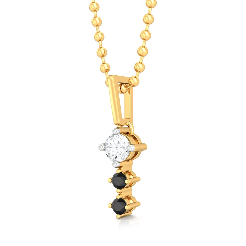 Duet of Dots Diamond Pendants