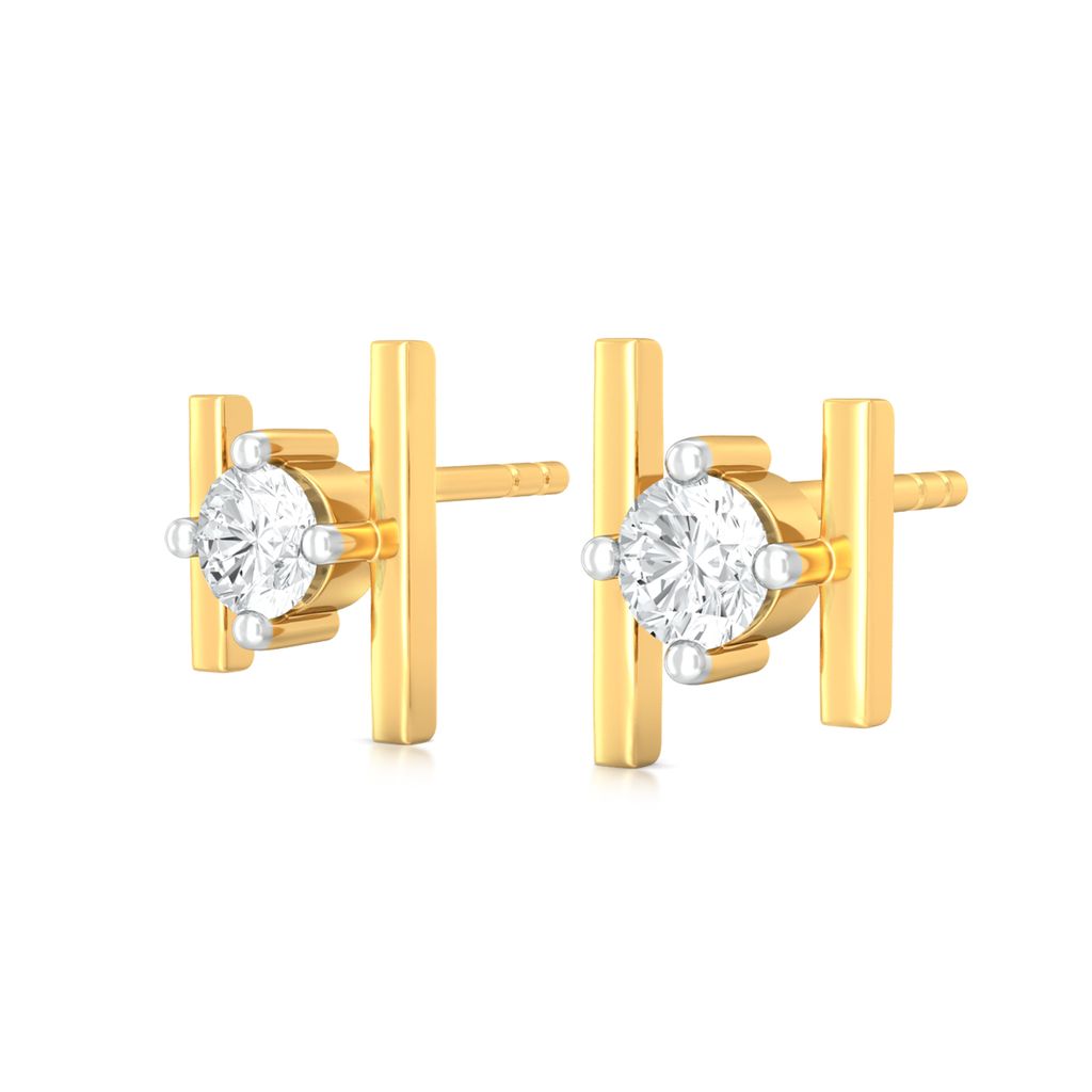 Between the lines Diamond Earrings