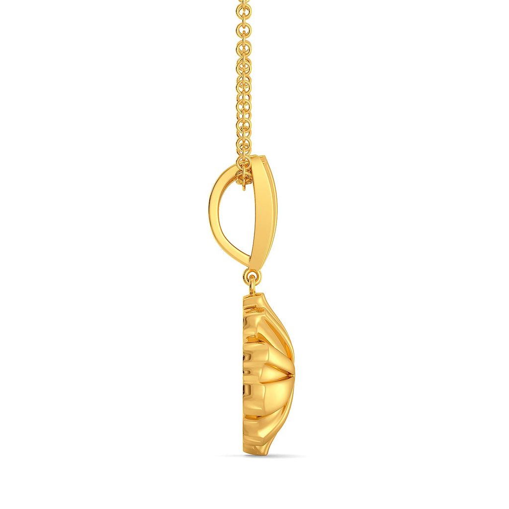 Ruffle Shuffle Gold Pendants