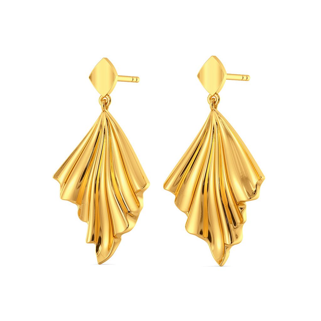 Chill Frill Gold Earrings