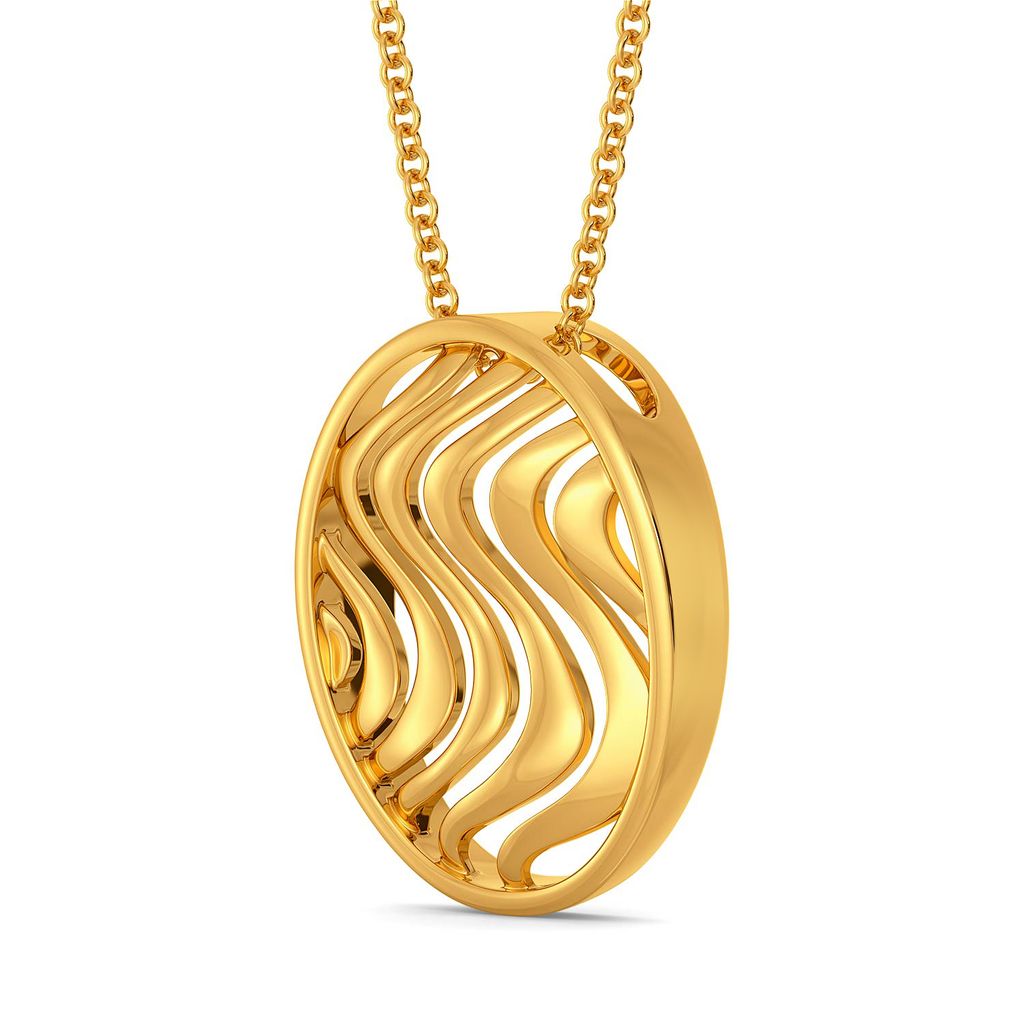 Frill Twill Gold Pendants