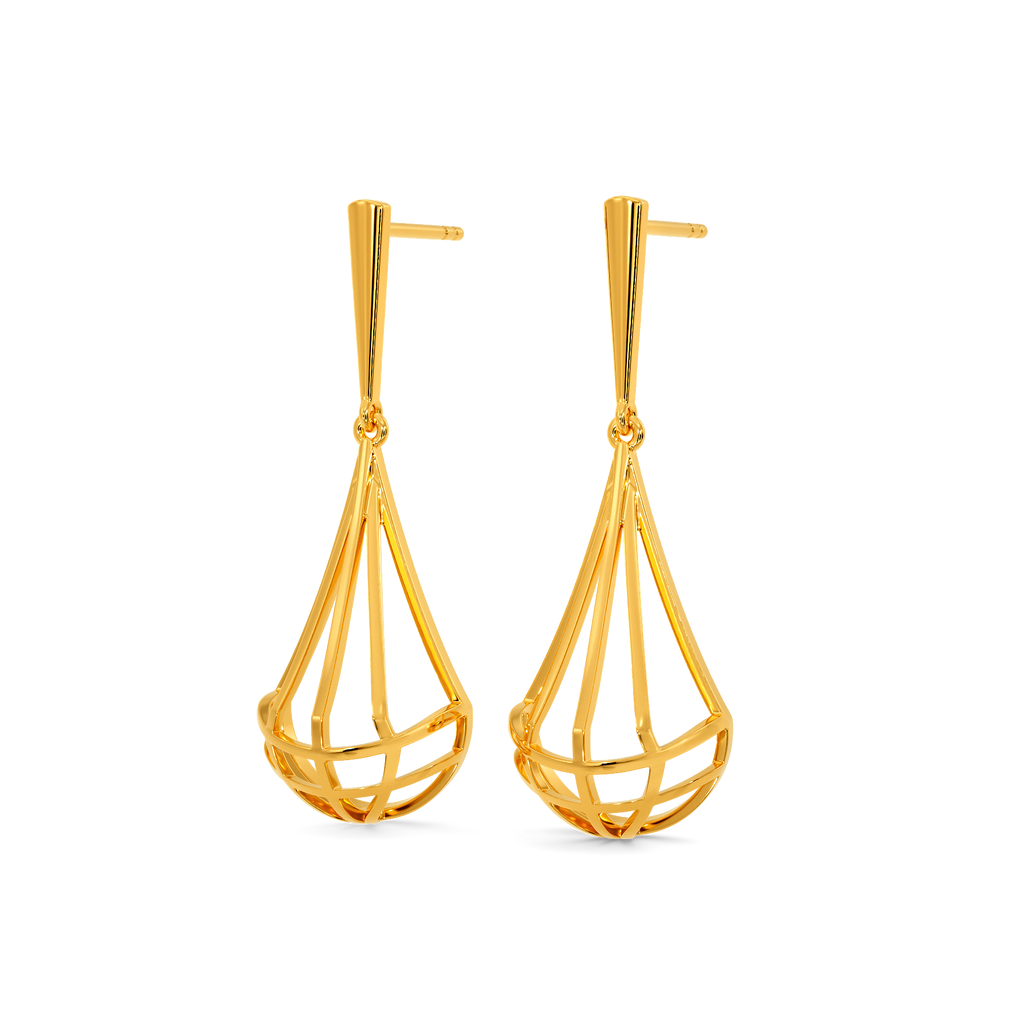 Volume Pop Gold Earrings