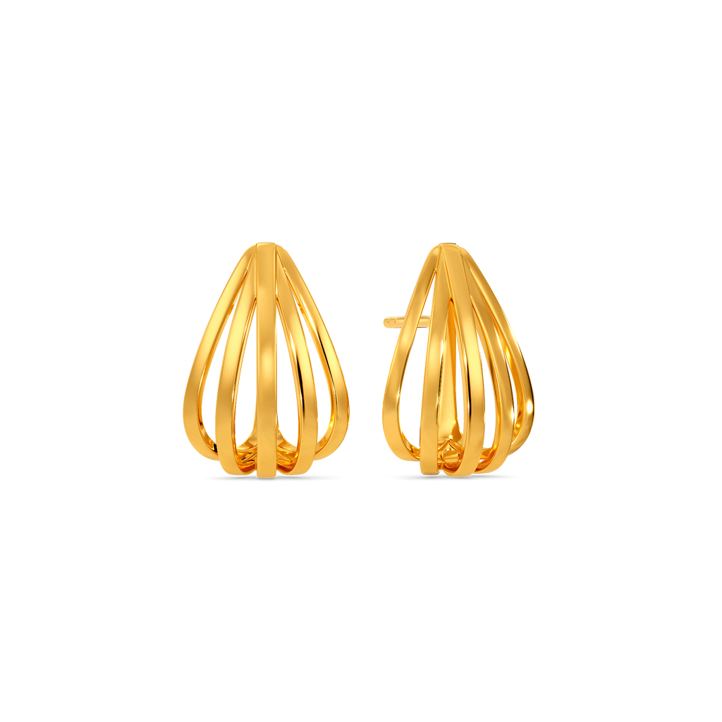Volume Pop Gold Earrings