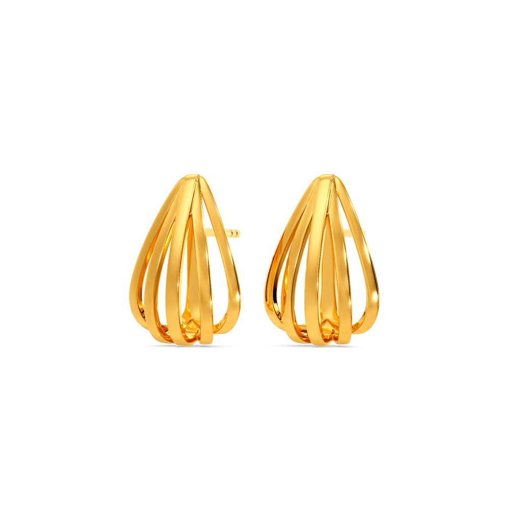 Volume Pop Gold Earrings