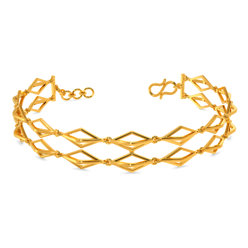 All Around Volume Gold Bracelets