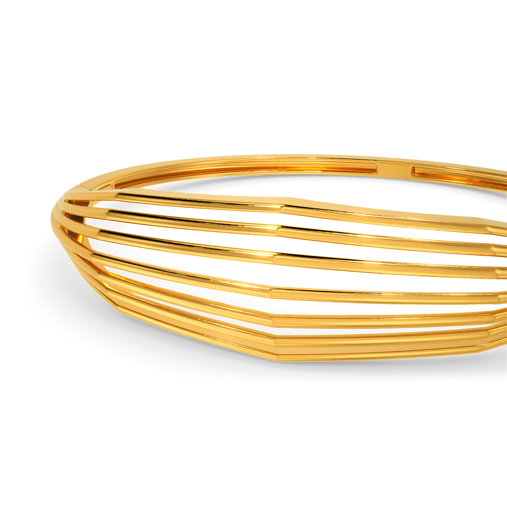 All Around Volume Gold Bangles