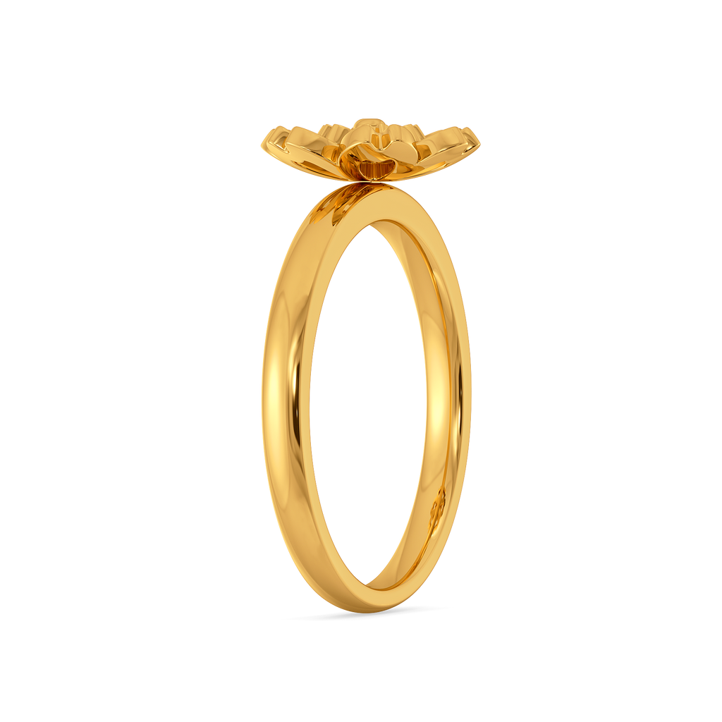 Amber Glow Gold Rings image
