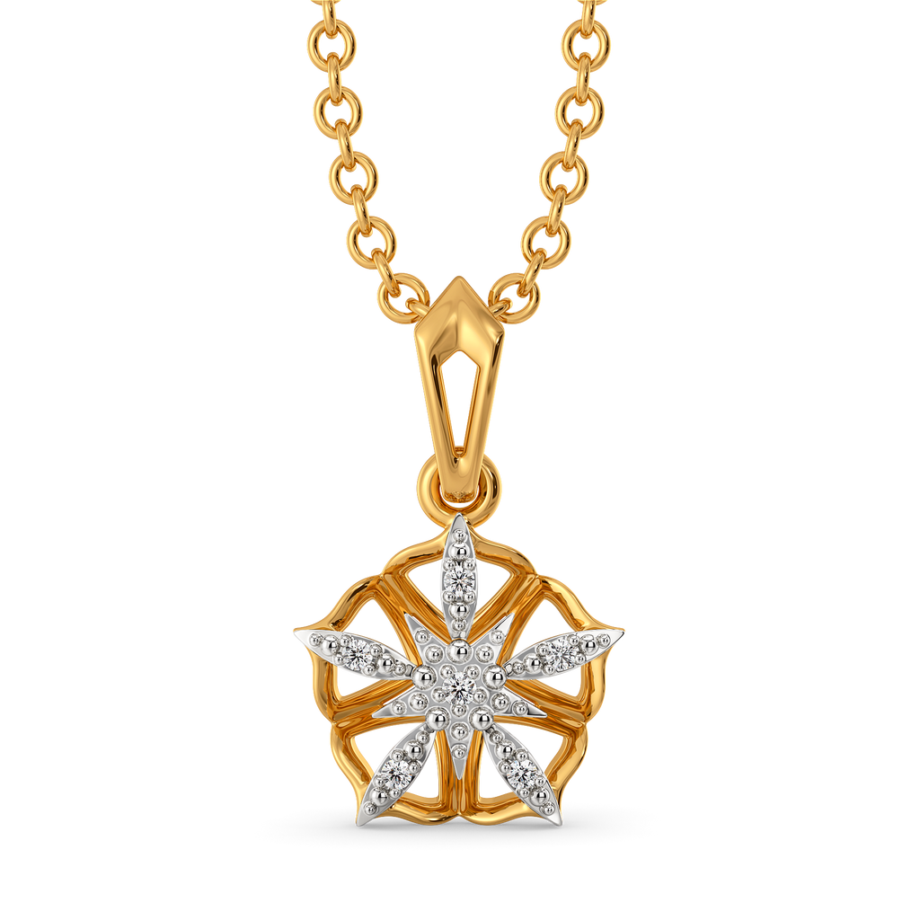 Harvest Bloom Diamond Pendants