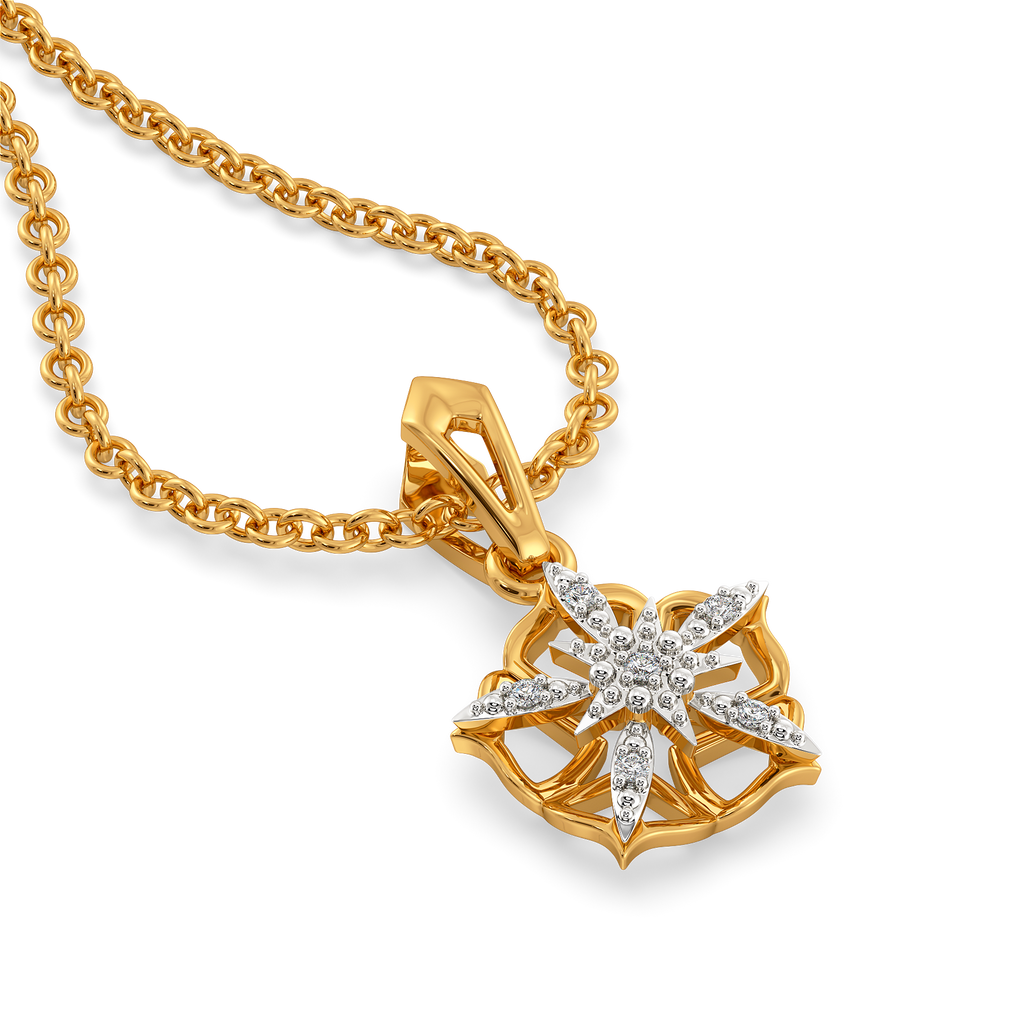 Harvest Bloom Diamond Pendants