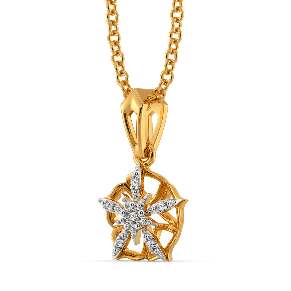 Harvest Bloom Diamond Pendants