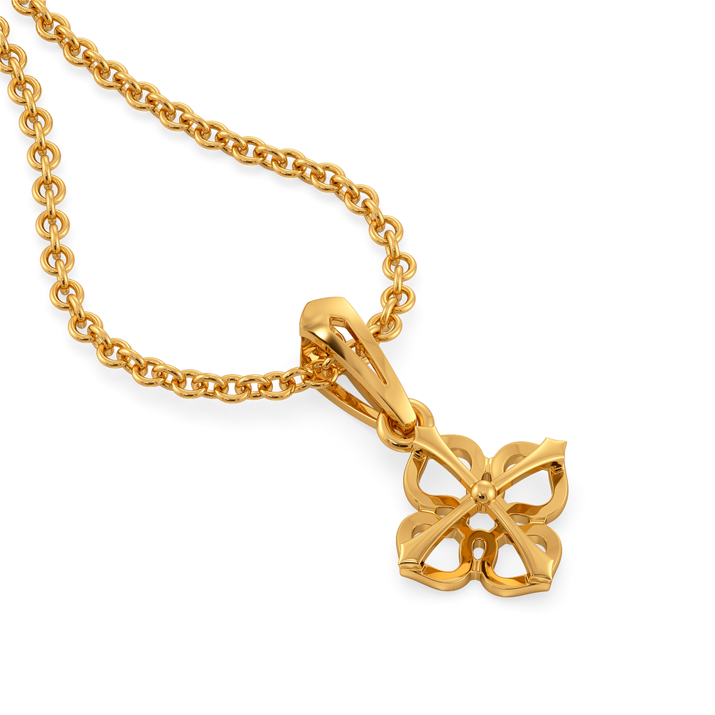Amber Charm Gold Pendants