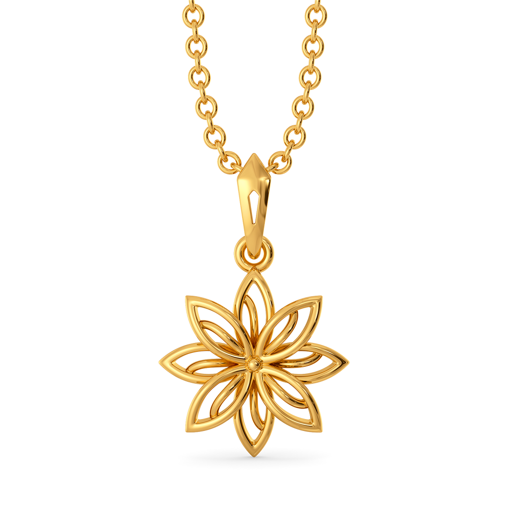 Golden Swirl Gold Pendants