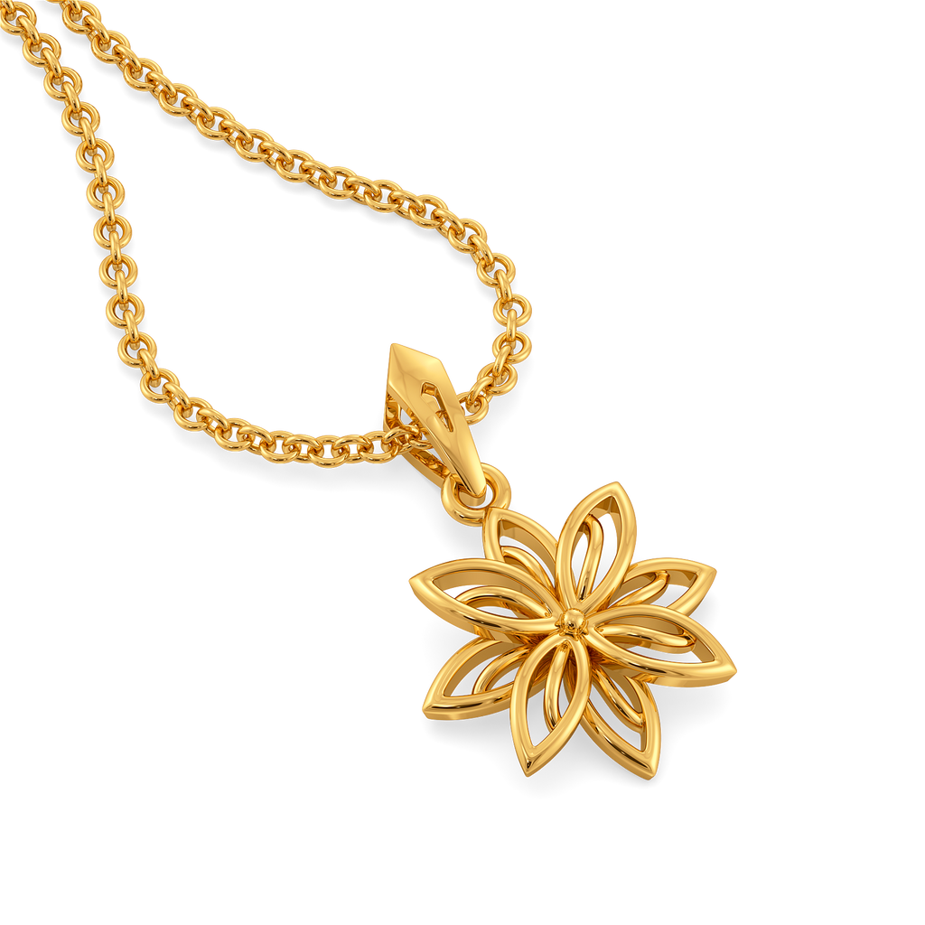 Golden Swirl Gold Pendants
