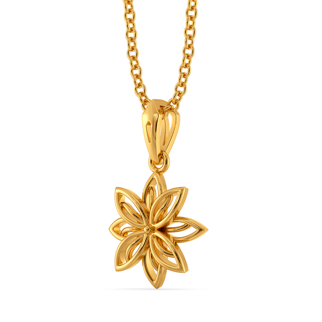 Golden Swirl Gold Pendants