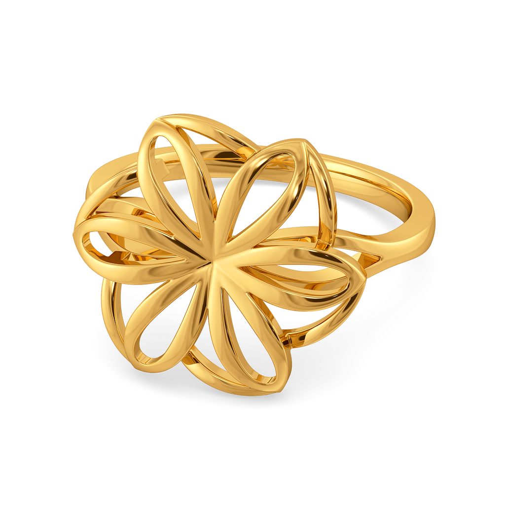 Amber Bloom Gold Rings alternate view 2