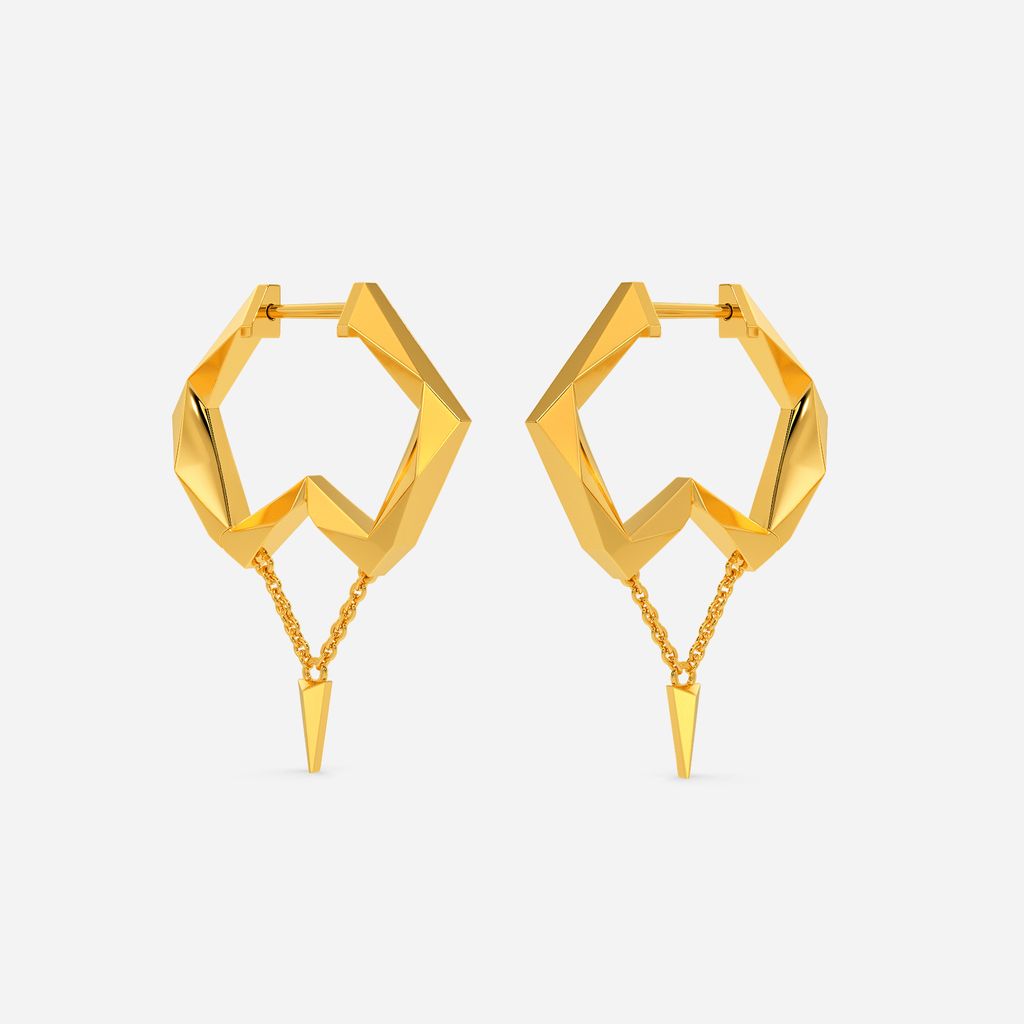 Chic Domination Gold Earrings