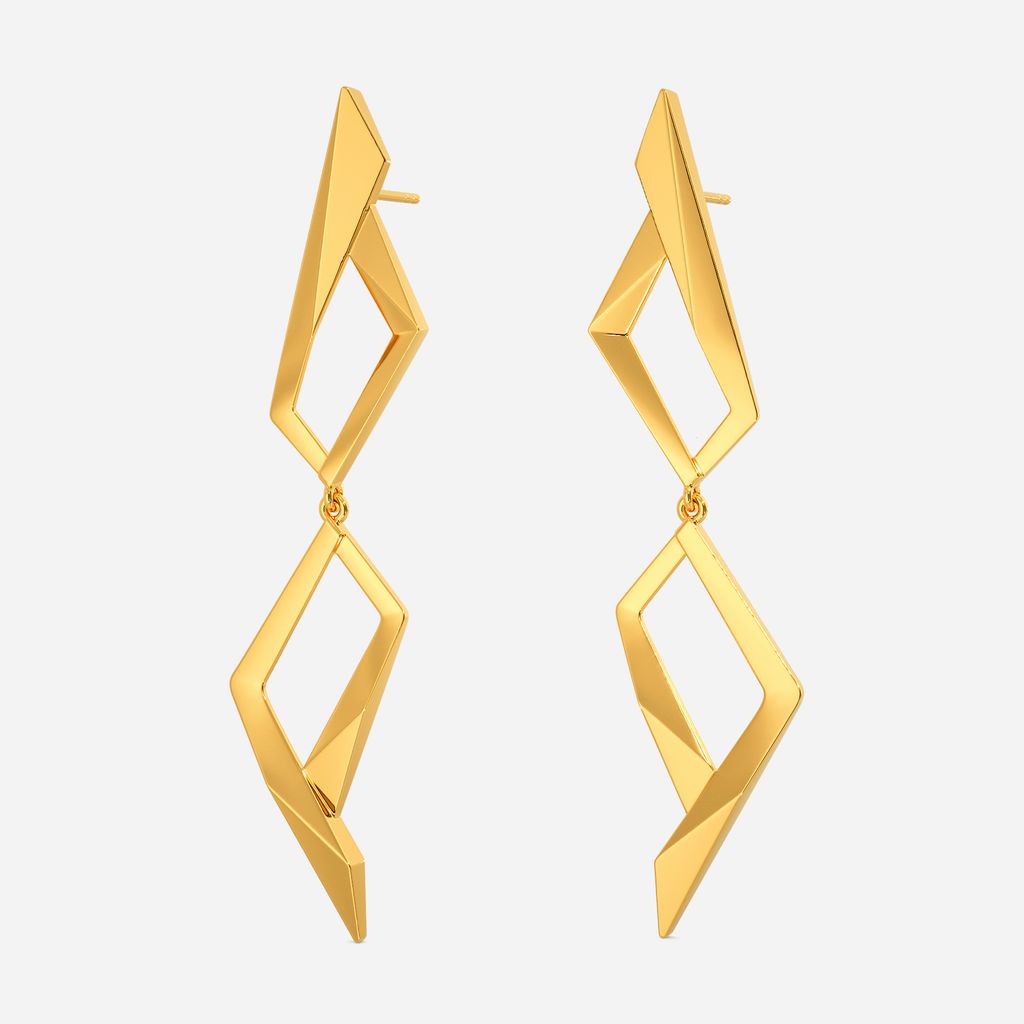 Corseted Chic Gold Earrings