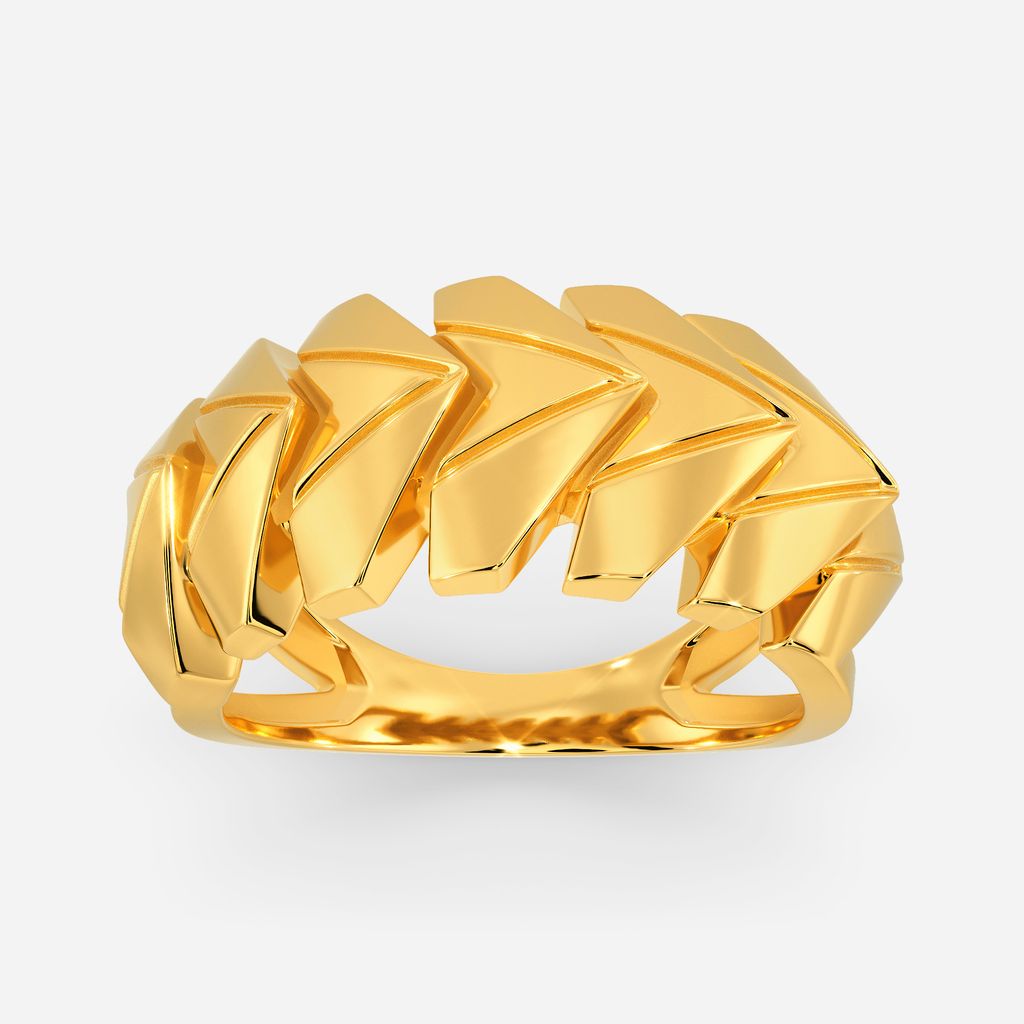 Edgy Enigma Gold Rings alternate view 3