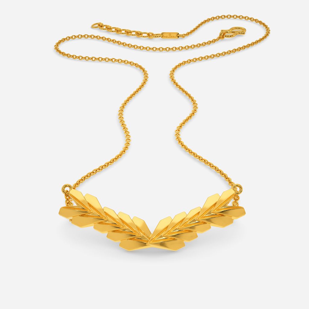 Edgy Enigma Gold Necklaces