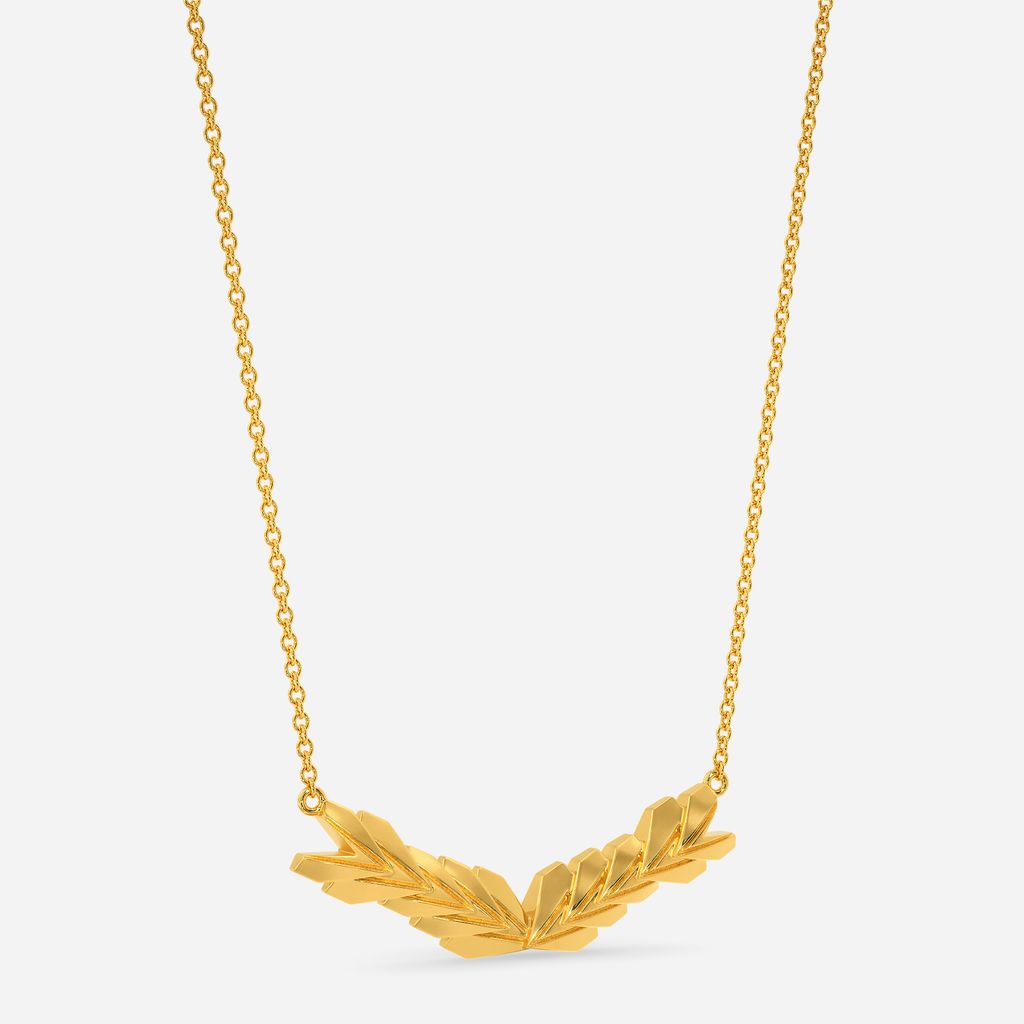 Edgy Enigma Gold Necklaces