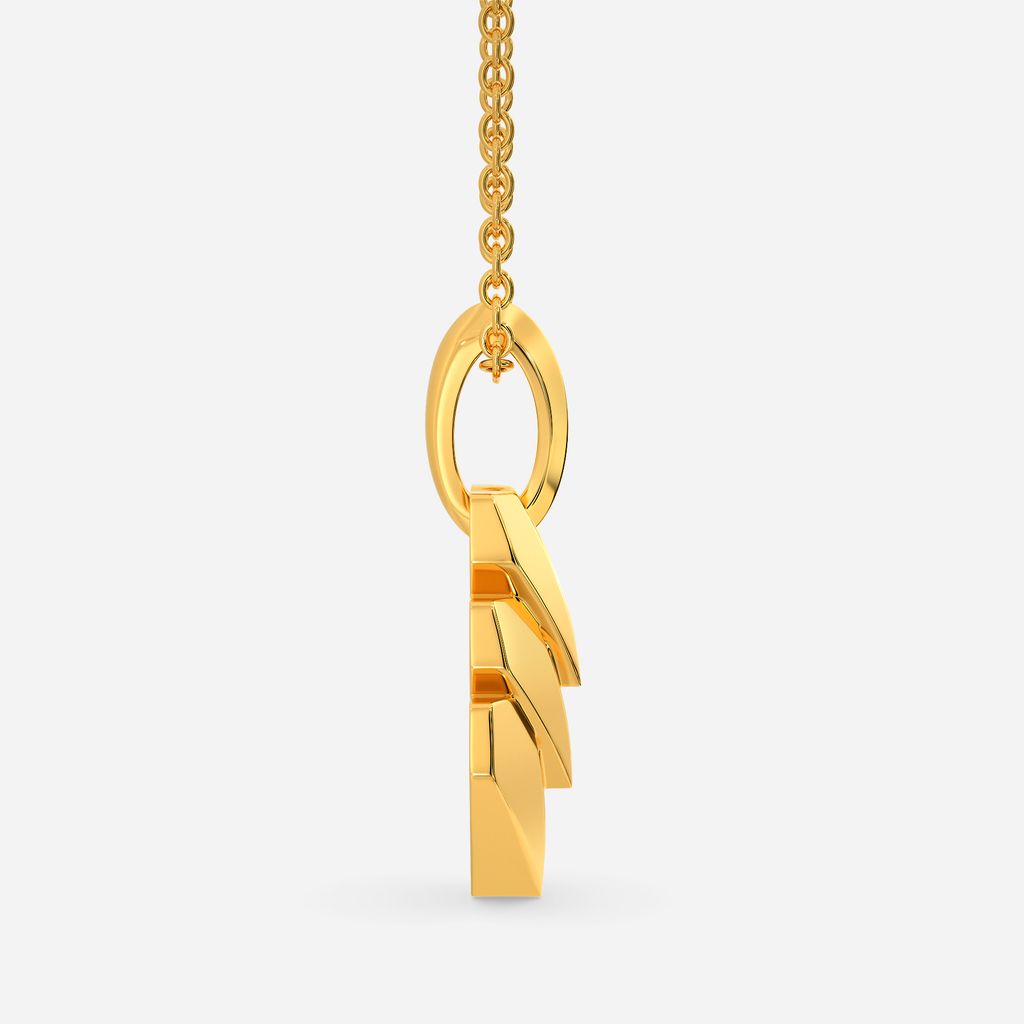 Edgy Enigma Gold Pendants