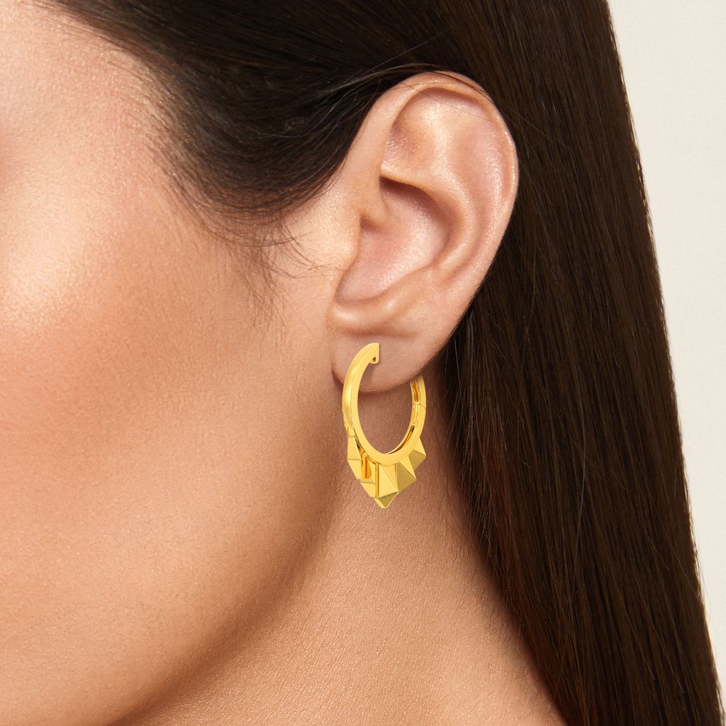 Born to Rule Gold Earrings