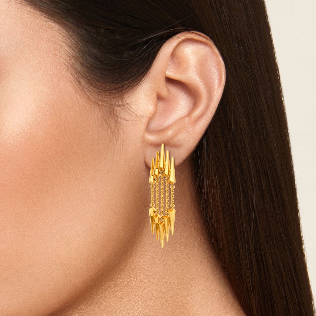 Dominatrix Trysts Gold Earrings