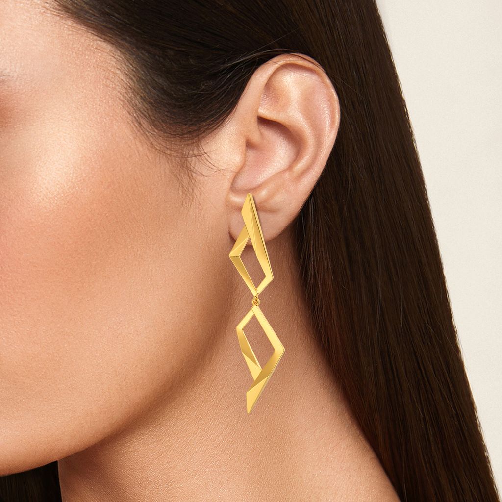 Corseted Chic Gold Earrings