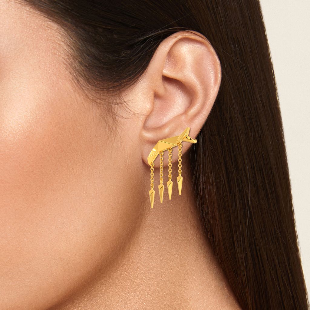 Revel O Reckless Gold Earrings