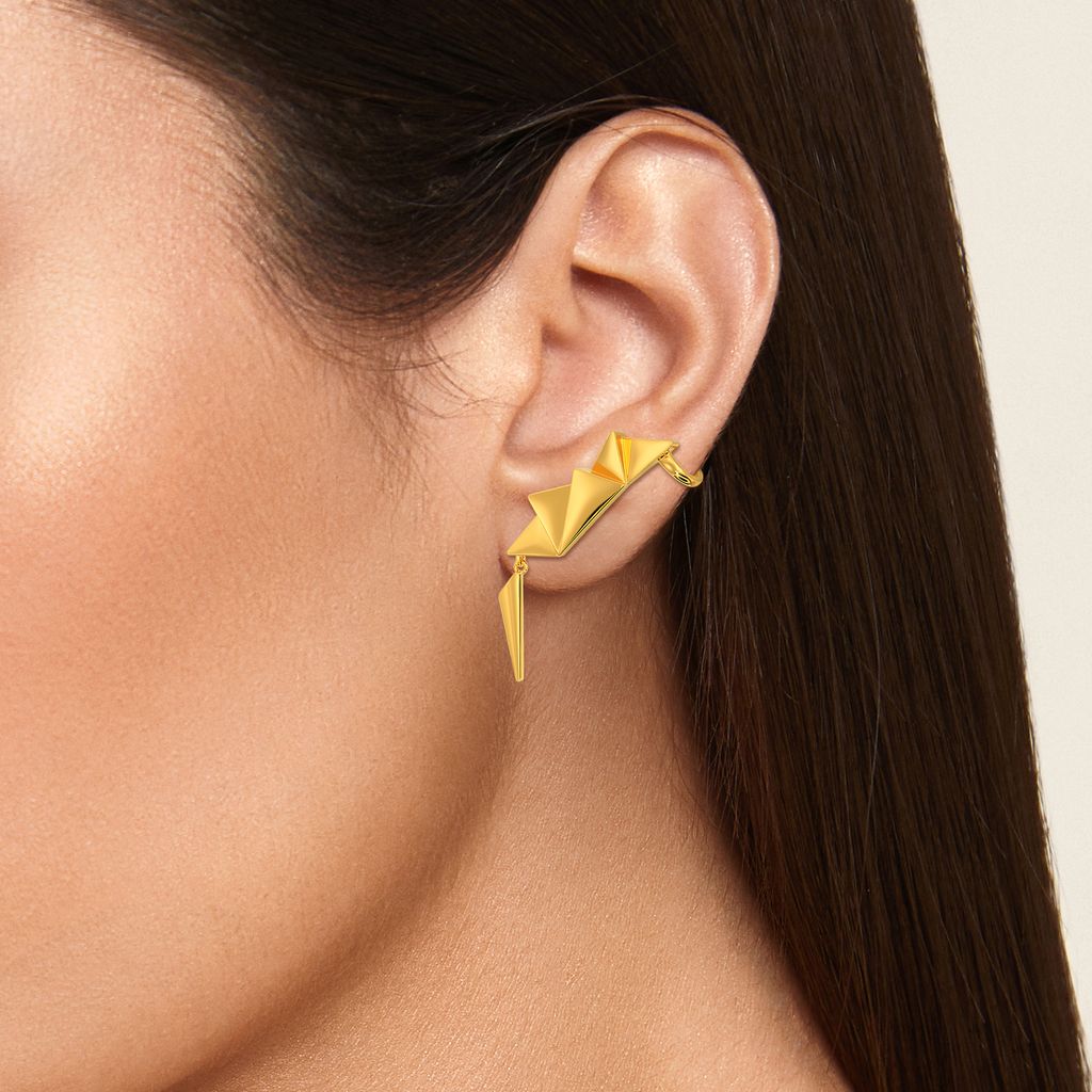 Dare to Dominatrix Gold Earrings