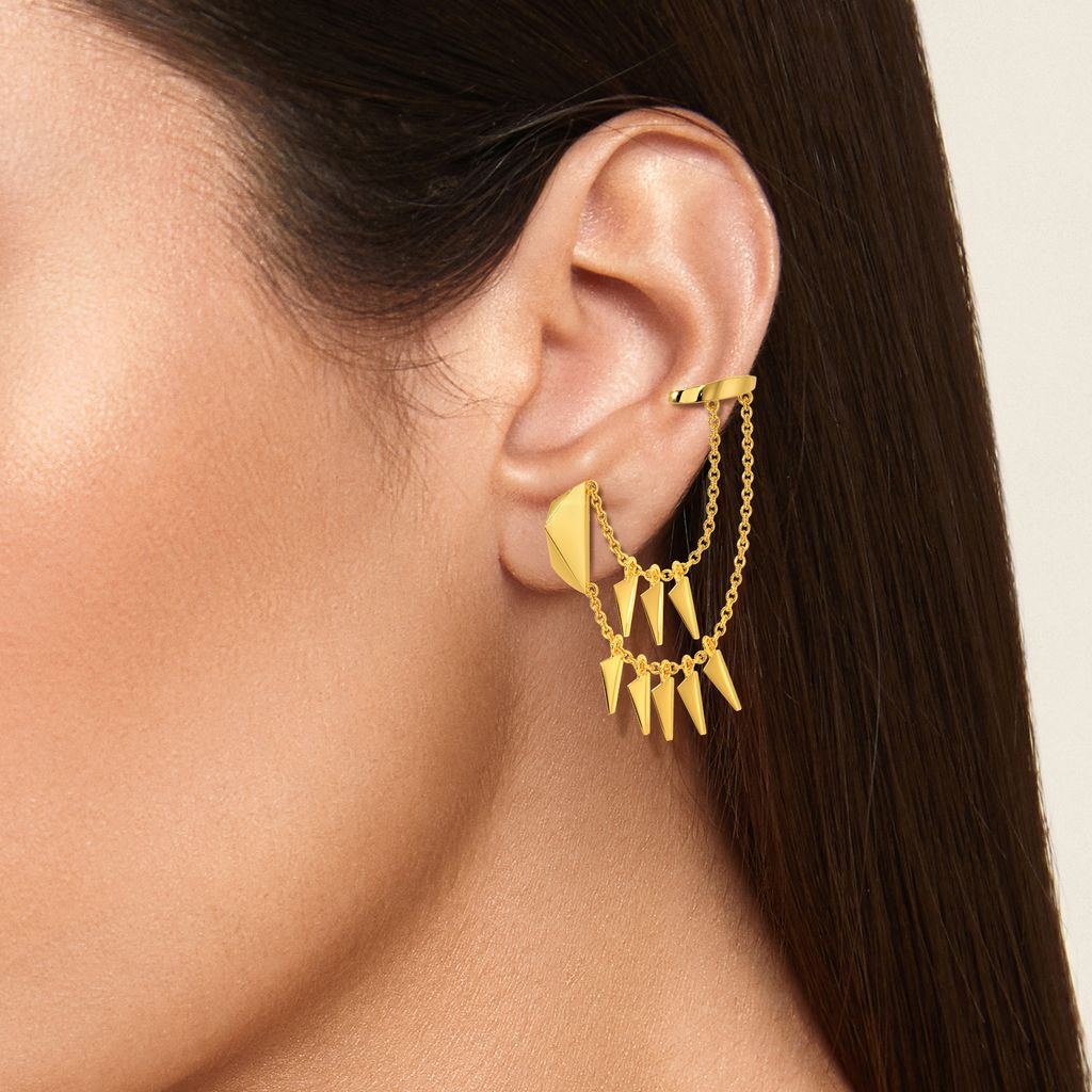 My Kinda Enigma Gold Earrings