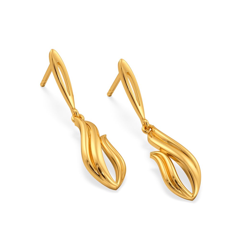 Drape Dreams Gold Earrings