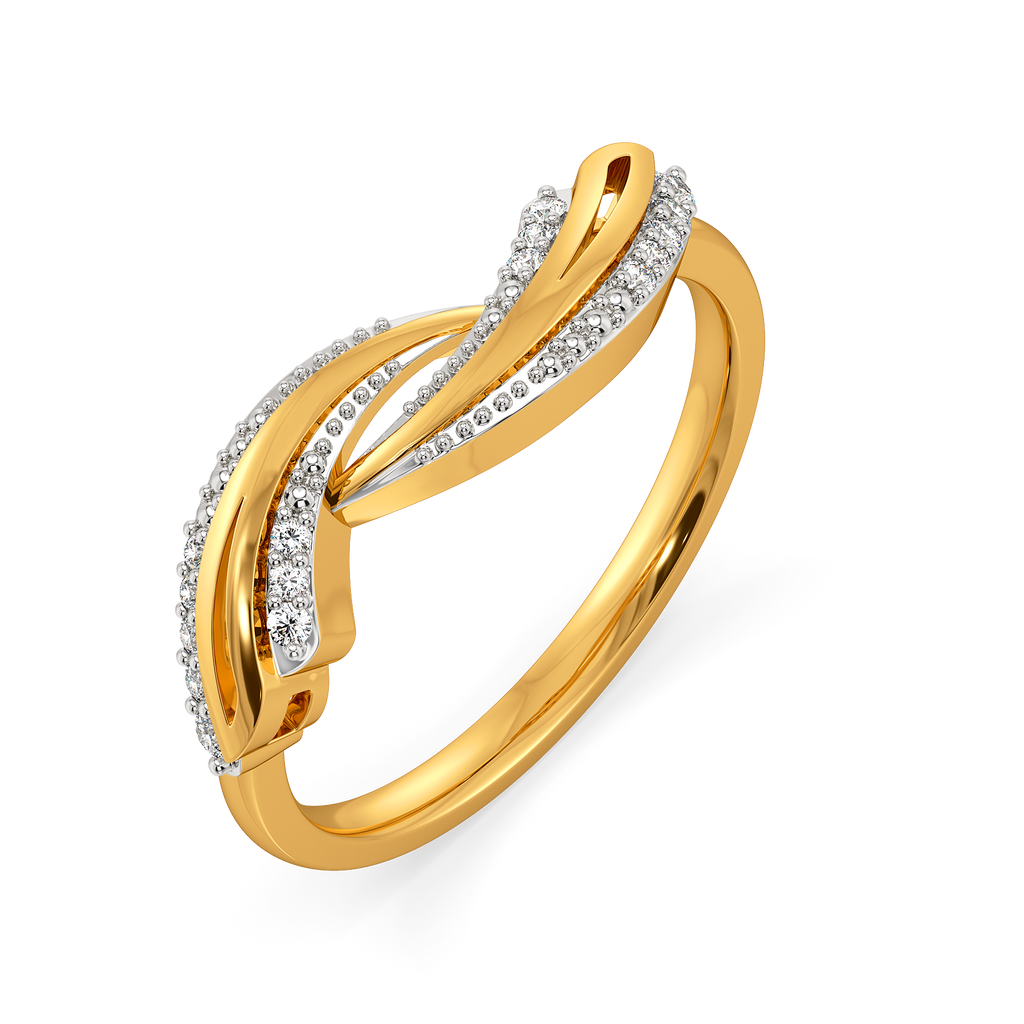 Alluring Drapes Diamond Rings