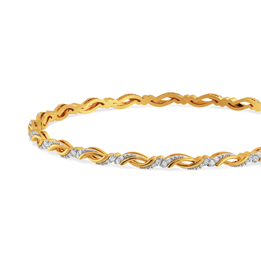 Alluring Drapes Diamond Bangles