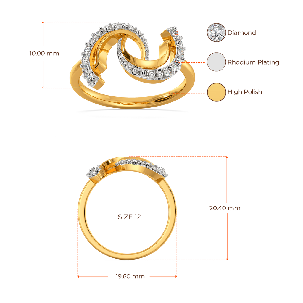 Effortlessly Draped Diamond Rings image