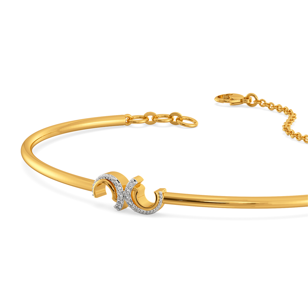 Effortlessly Draped Diamond Bangles