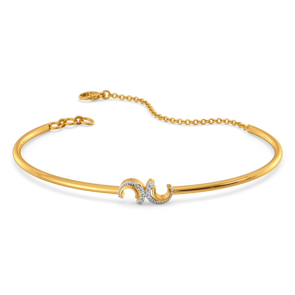 Effortlessly Draped Diamond Bangles
