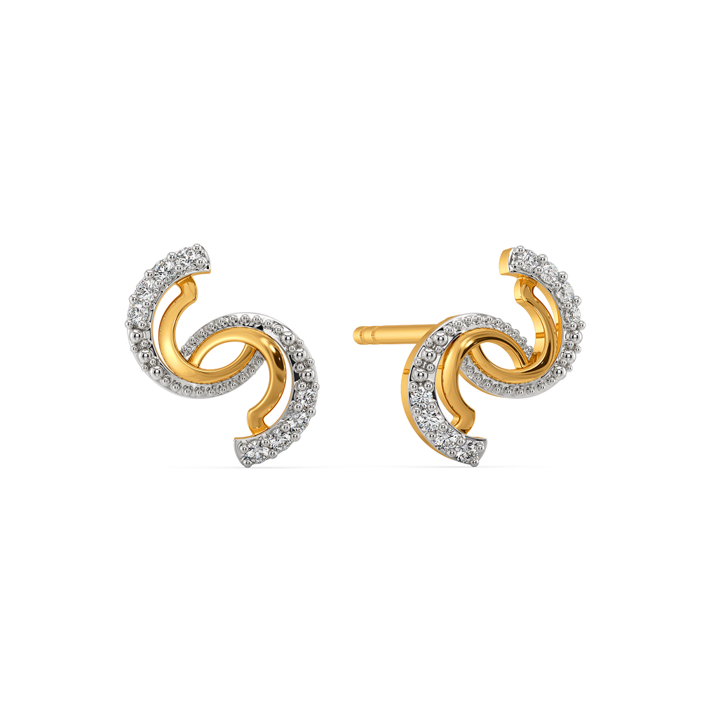 Effortlessly Draped Diamond Earrings
