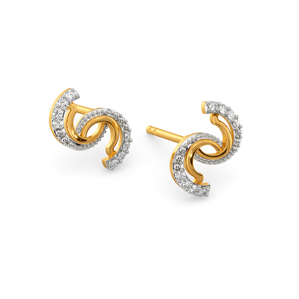 Effortlessly Draped Diamond Earrings