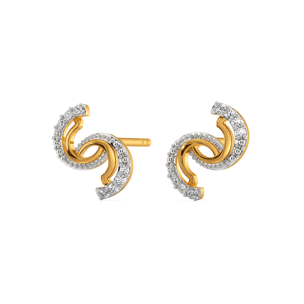 Effortlessly Draped Diamond Earrings