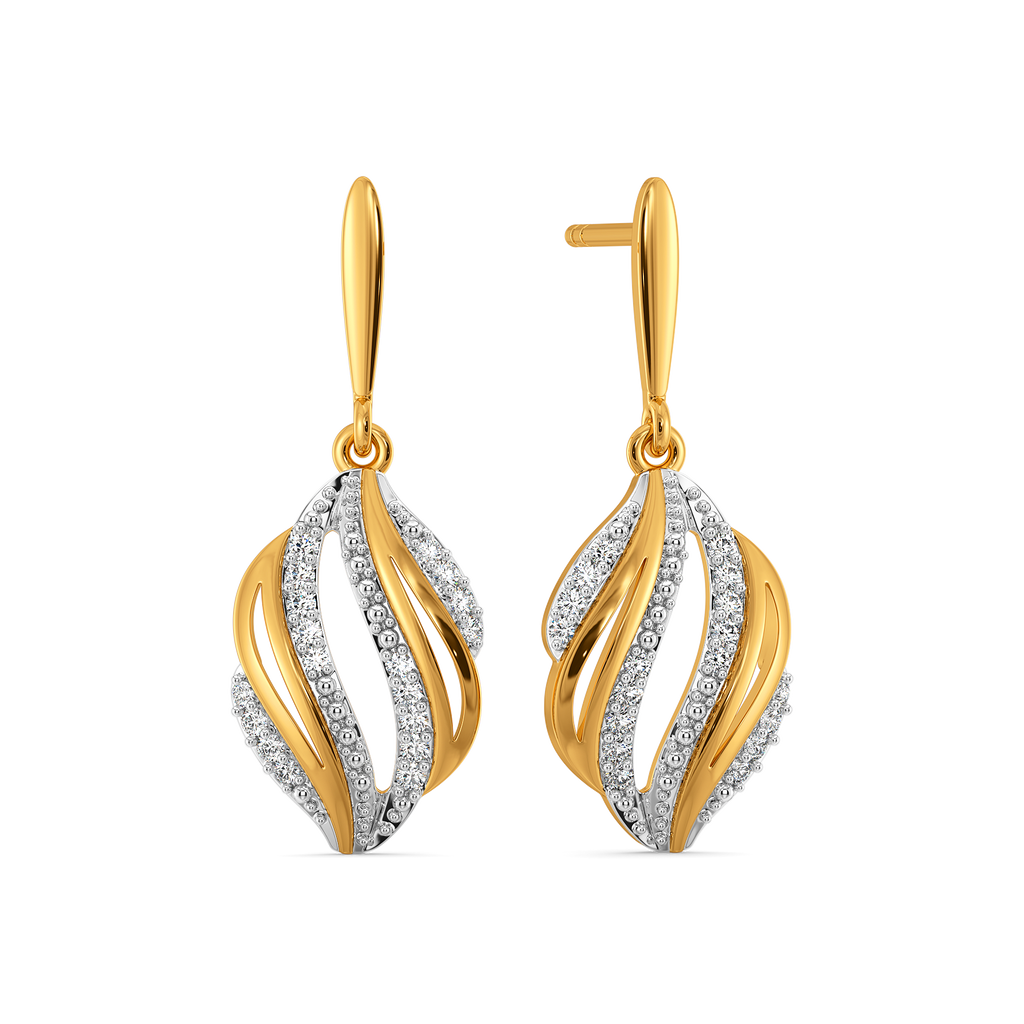 Drapes of Summer Diamond Earrings