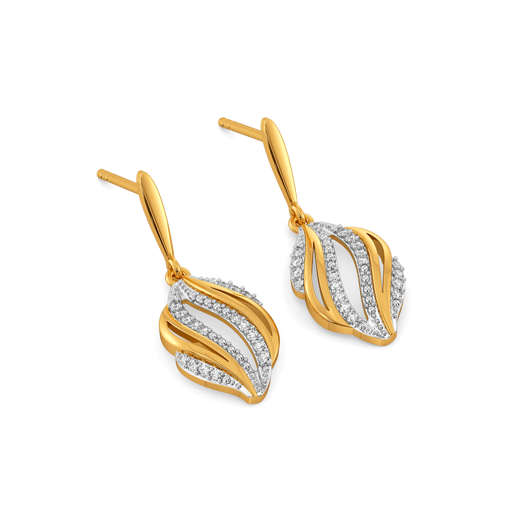 Drapes of Summer Diamond Earrings