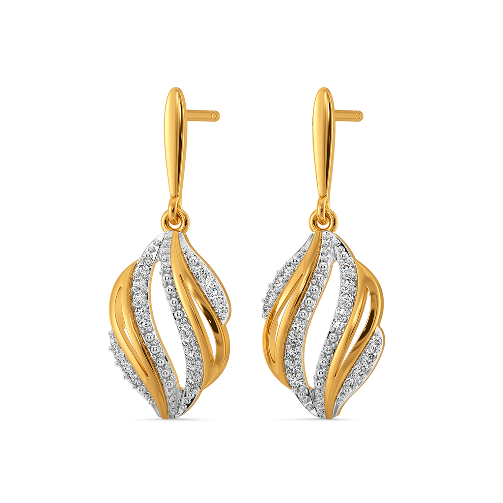 Drapes of Summer Diamond Earrings