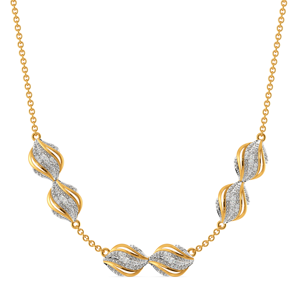Drapes of Summer Diamond Necklaces